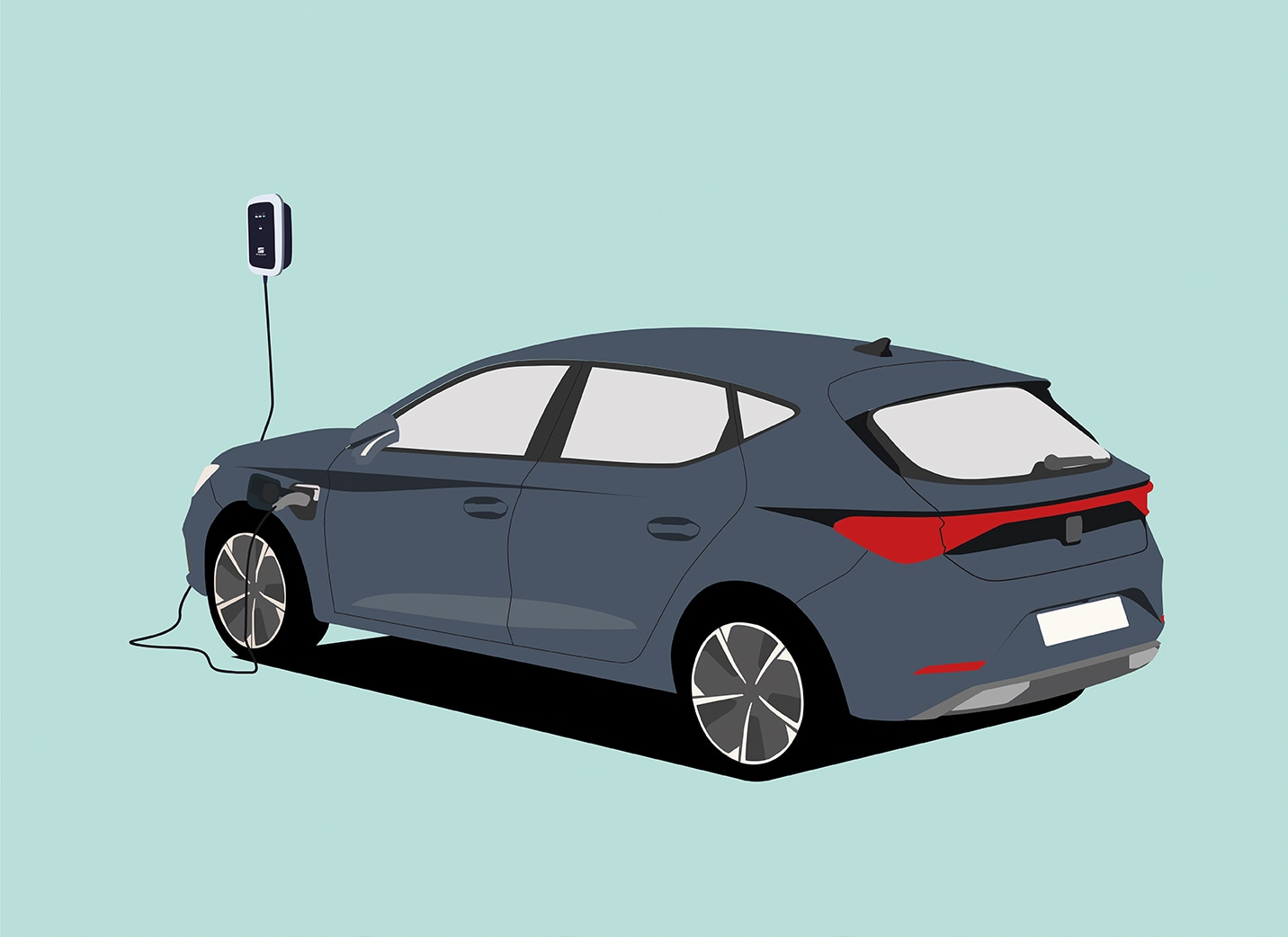 How to charge your SEAT electric car at home with wallbox charger step six car charging process starts