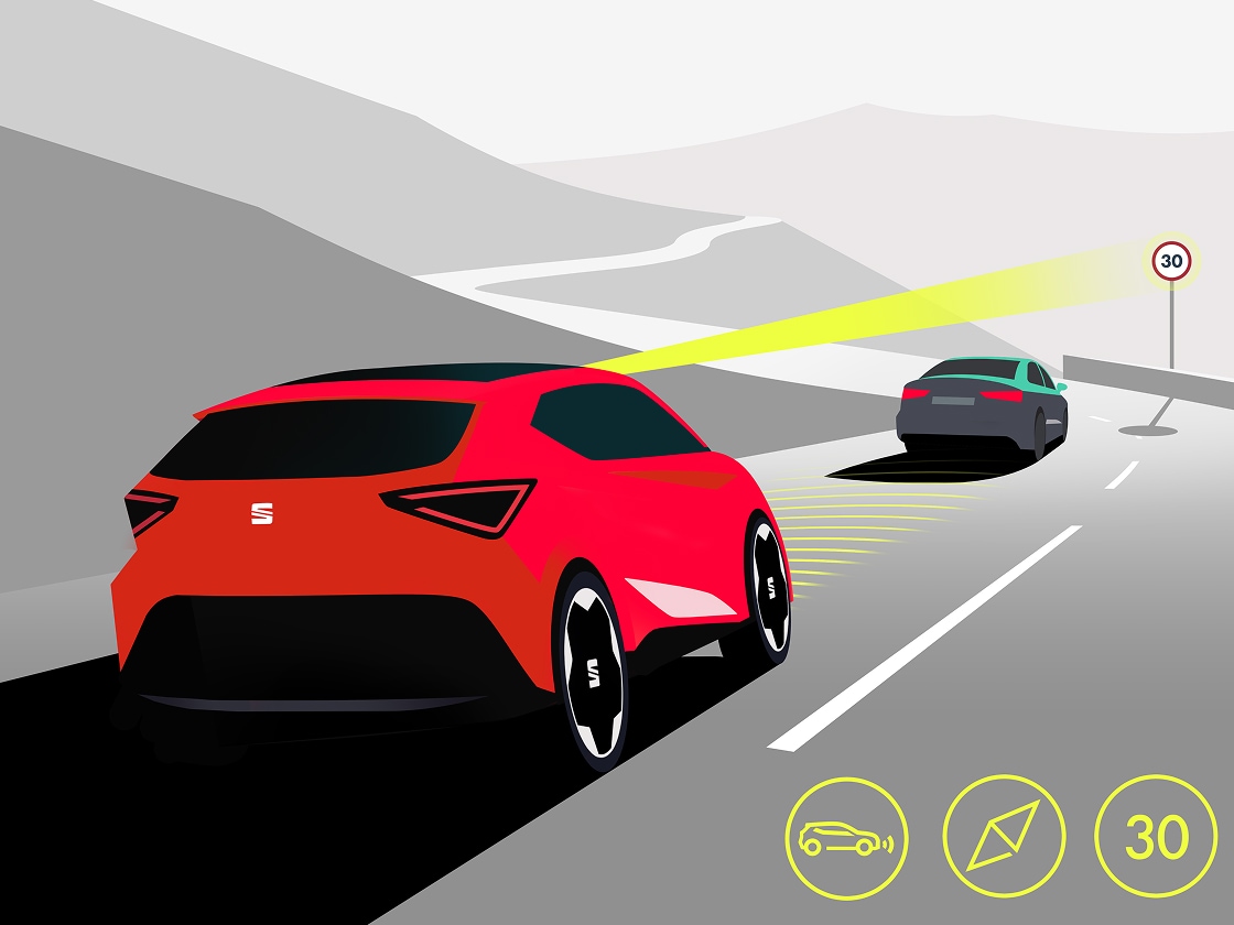 SEAT Arona adaptive cruise control predictive