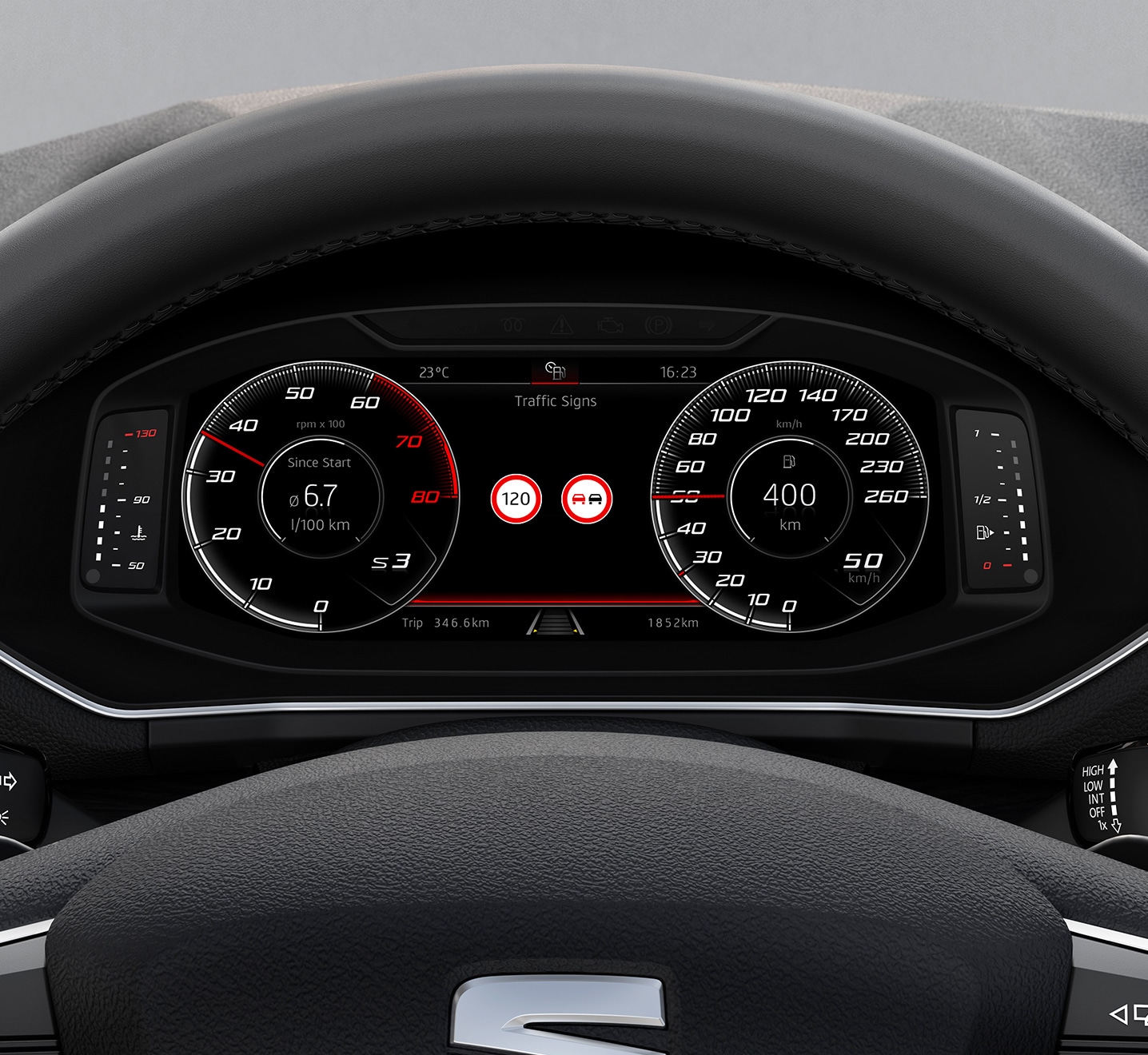New SEAT Tarraco SUV 7 seater technology Digital Cockpit with Navi System sat nav screen