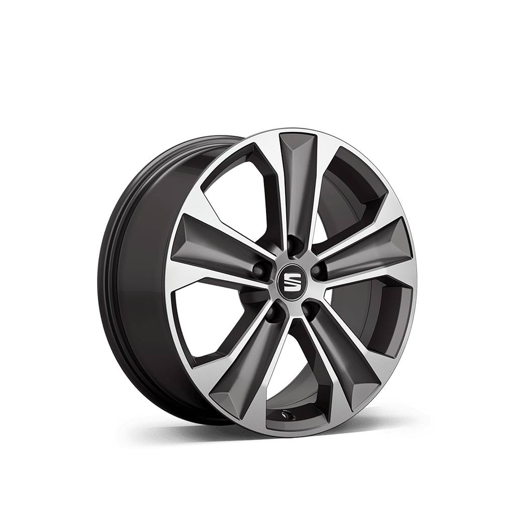 Ateca Dynamic 17 inch machined wheels